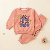 ست بلوز و شلوار دخترانه بچگانه جنس پنبه توکرکی سایز ۳۵/۴۰
